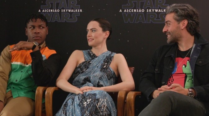 Finn, Rey e Poe: “Éramos como bebês”